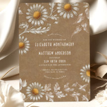 Casamento Victorian White Daisy Filigree Kraft