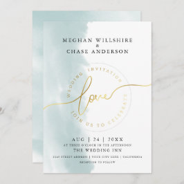 Convite CASAMENTO | Vidro Verde Teal