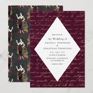 Convite Casamento Vin Rouge