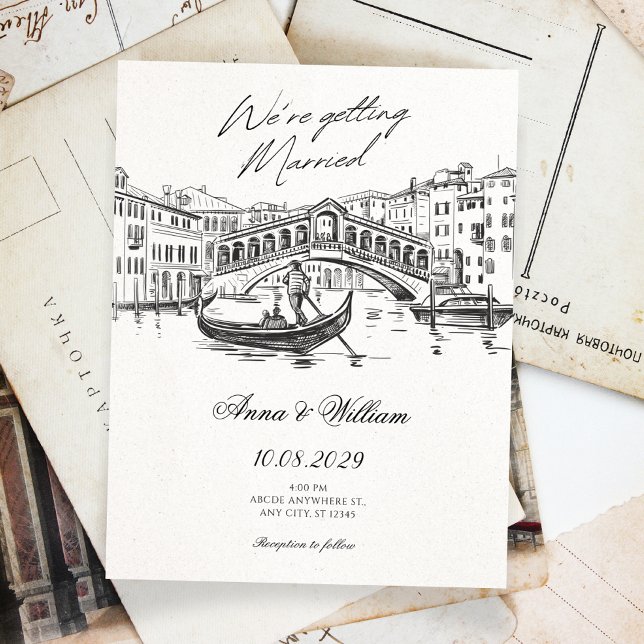 Convite Casamento vintage (Criador carregado)