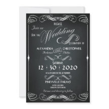 Casamento Vintage Bold Typografia Chalkboard