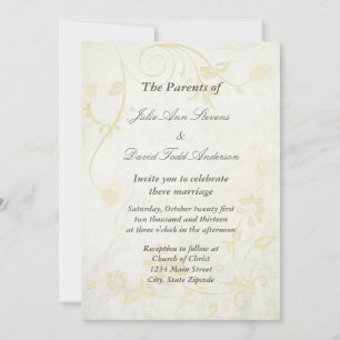 Convite Casamento vintage branco antigo Elegante