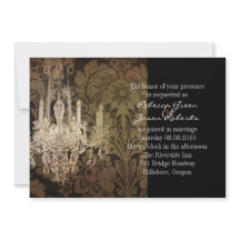 casamento vintage damask chandelier