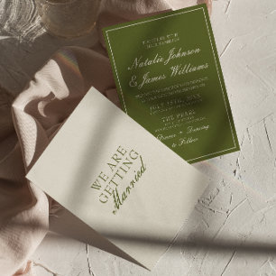 Convite Casamento Vintage de Dinheiro Antigo com Creme de