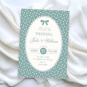 Convite Casamento vintage em pastel azul