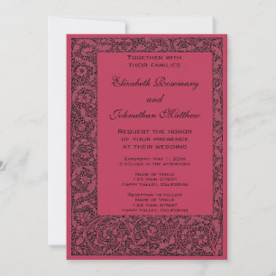 Convite Casamento Vintage, Flor Roldana Floral Vitoriana