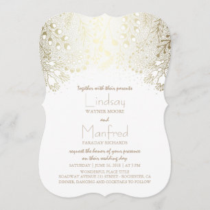 Convite Casamento vintage Florestal Encantado