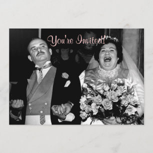 Convite Casamento vintage - Nosso Feliz Dia!