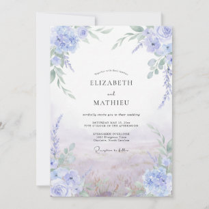 Convite Casamento Violeta Roxo Wisteria