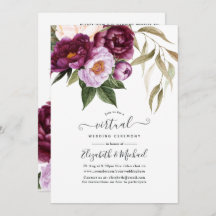 Casamento Virtual Floral da Plum e Pastel Violet