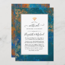 Casamento Virtual Grunge Copper Patina & Turquoise