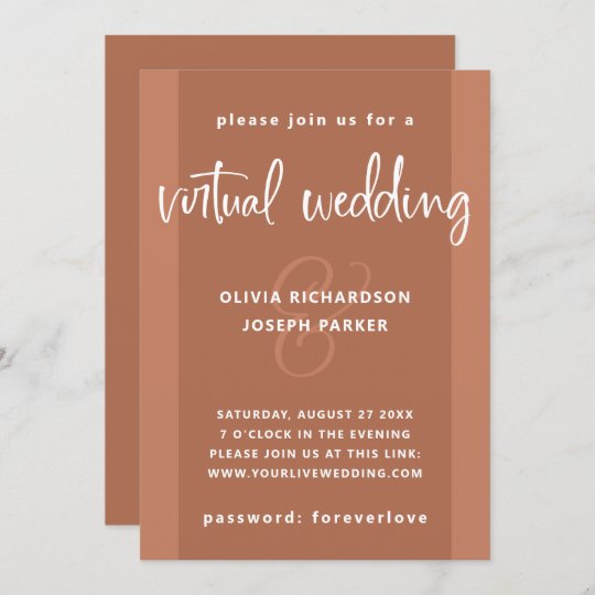Convite Casamento Virtual Moderno Cobre Colorido E Branco Zazzle Com Br Entre em contato com profissionais para conseguir varios orcamentos em convites de casamento originais. convite casamento virtual moderno cobre colorido e branco