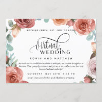 Casamento Virtual Online Rosa Peach Floral