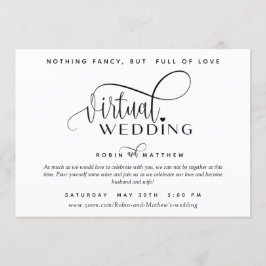 Convite Casamento Virtual Online Simples Moderno