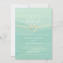 Convite Casamento Virtual Verde