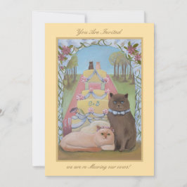 Convite Casamento Vow Renewal Ceremony Cats