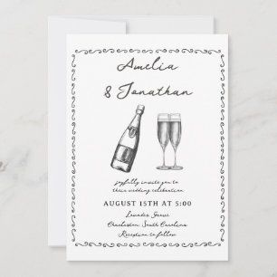 Convite Casamento Whimsical