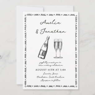 Convite Casamento Whimsical