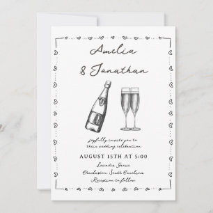 Convite Casamento Whimsical