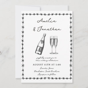 Convite Casamento Whimsical
