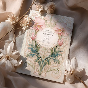Convite Casamento Whimsical Floral Whimsical Victorian