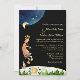 Convite Casamento Whimsical Kokopelli Southwest
