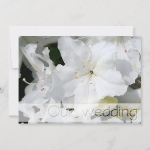 Convite Casamento White Azalea Salve a Data Personalize