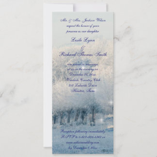 Convite Casamento Wonderland de inverno