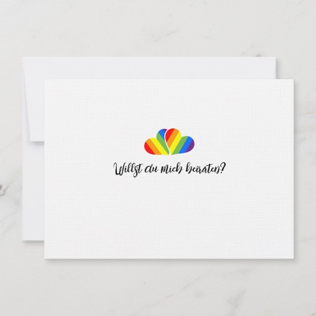 Convite casamentos de proposta gay (Frente)