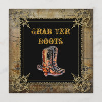 casando botas de cowboy ocidental casamento