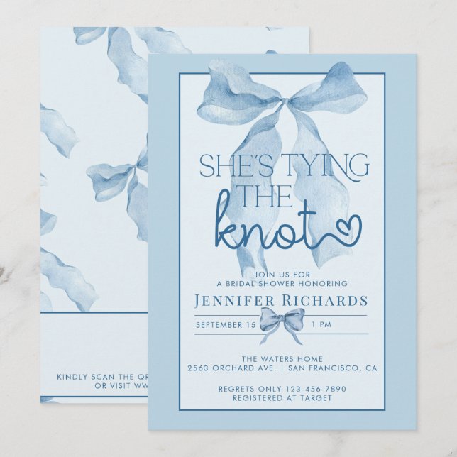 Convite Casando Shes | Chá de panela de Friso (Frente/Verso)