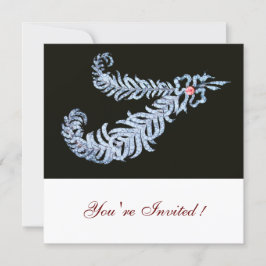 Convite CASCA Negra-Branca, PINK GEM.