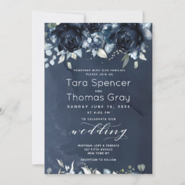 Convite Cascading Peonies Weding 2