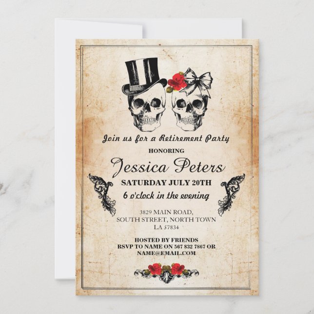 Convite Cascas de Aniversário da Baixa Convidam Rosa de Ha (Frente)