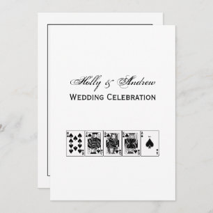 Convite Casino Night Poker Royal Hetero Flush Spades