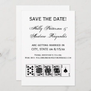 Convite Casino Night Poker Royal Hetero Flush Spades