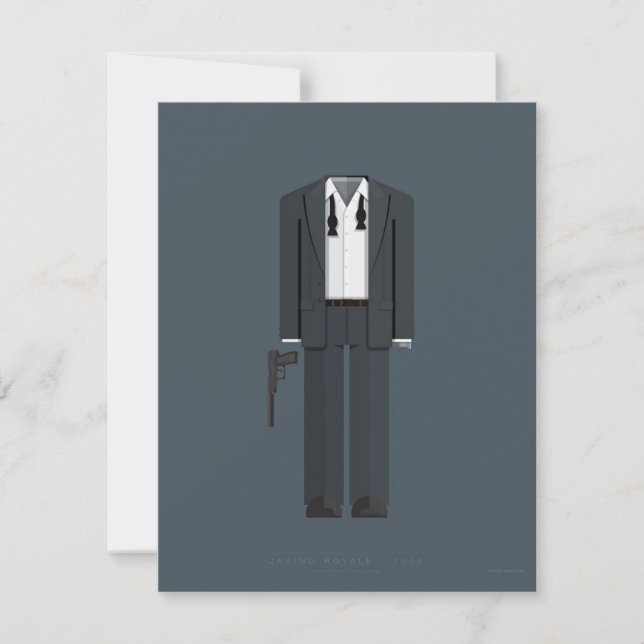 Convite Casino Royale - Presente para Sobrevivência de Mús (Frente)