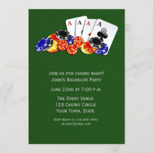 Convite Casino Themed Party