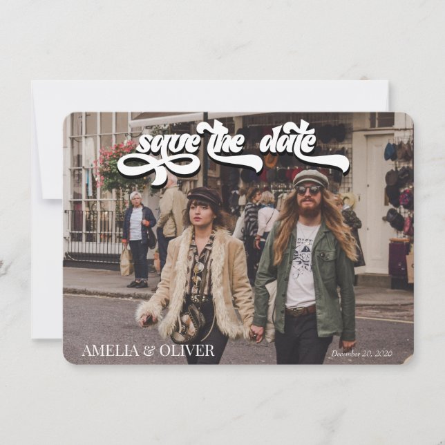 Convite Cassete | Foto Salve o Dia (Frente)