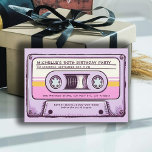 Convite Cassete Mixtape Retro Music 80s 50th Birthday<br><div class="desc">50ª festa de aniversário de ideias para as mulheres: um convite de aniversário com tema musical para amantes da música, com um desenho desenhado à mão de uma fita cassete. Esses 50º convites de festas de aniversários para mulheres com tema musical podem ser fácil e totalmente personalizados, imprimíveis ou disponíveis...</div>