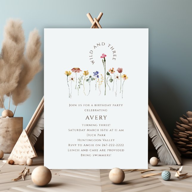 Convite Castanheiro selvagem e três Festas de aniversário (Criador carregado)