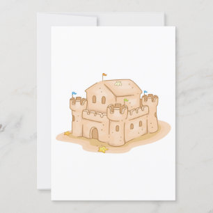 Convite Castelo de areia