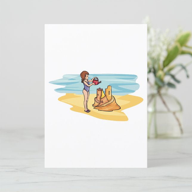 Convite Castelo de Areia na Praia (Criador carregado)