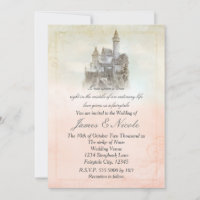 Castelo de Contos de Fadas Cor-de-Rosa Casamento d