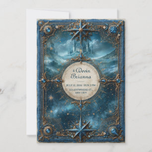 Convite Castelo de Estrelas Safira Casamento