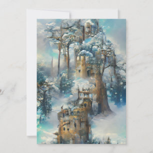 Convite Castelo de Winter Wonderland