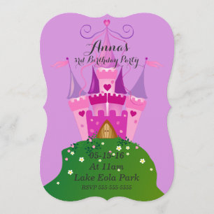 Convite Castle Birthday Invtions