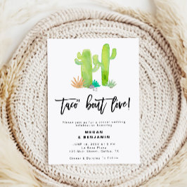 Convite Casual Cactus Succulent Taco Bout Love CasWeding