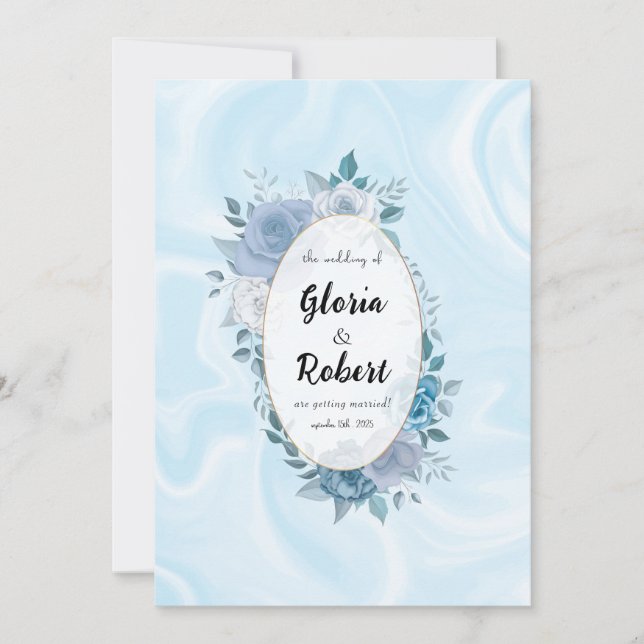 Convite Casual de Script Minimalista (Frente)