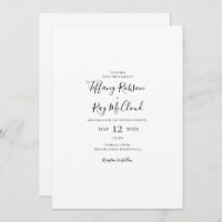 Convite Casual Simples Elegante